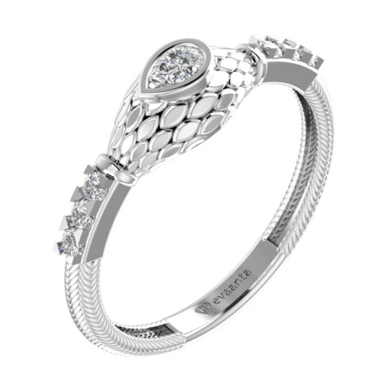 Pear diamond engagement ring