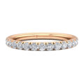 one row round diamond ring