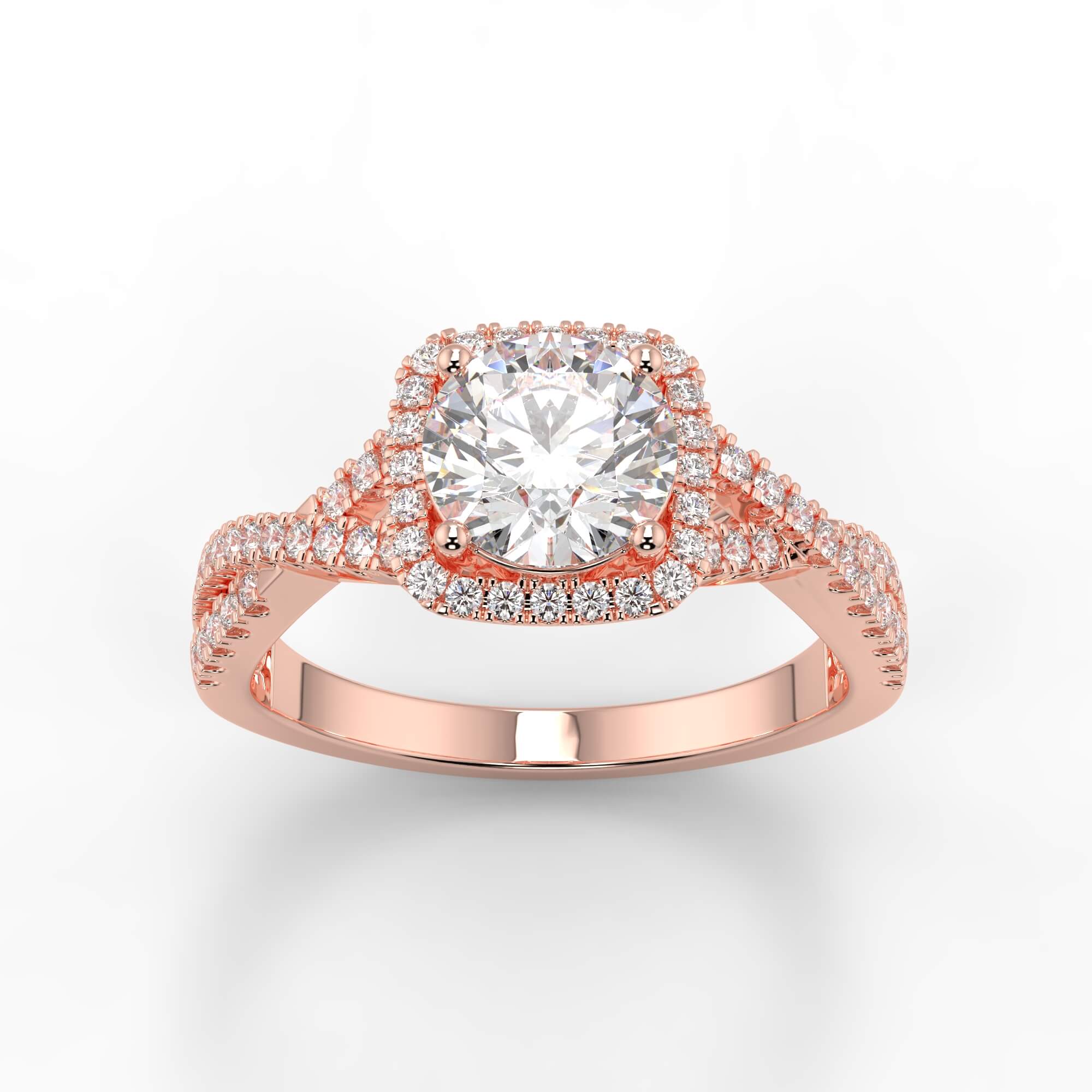 RG210105-RD-ROSE-ROUND-A Diamond Ring