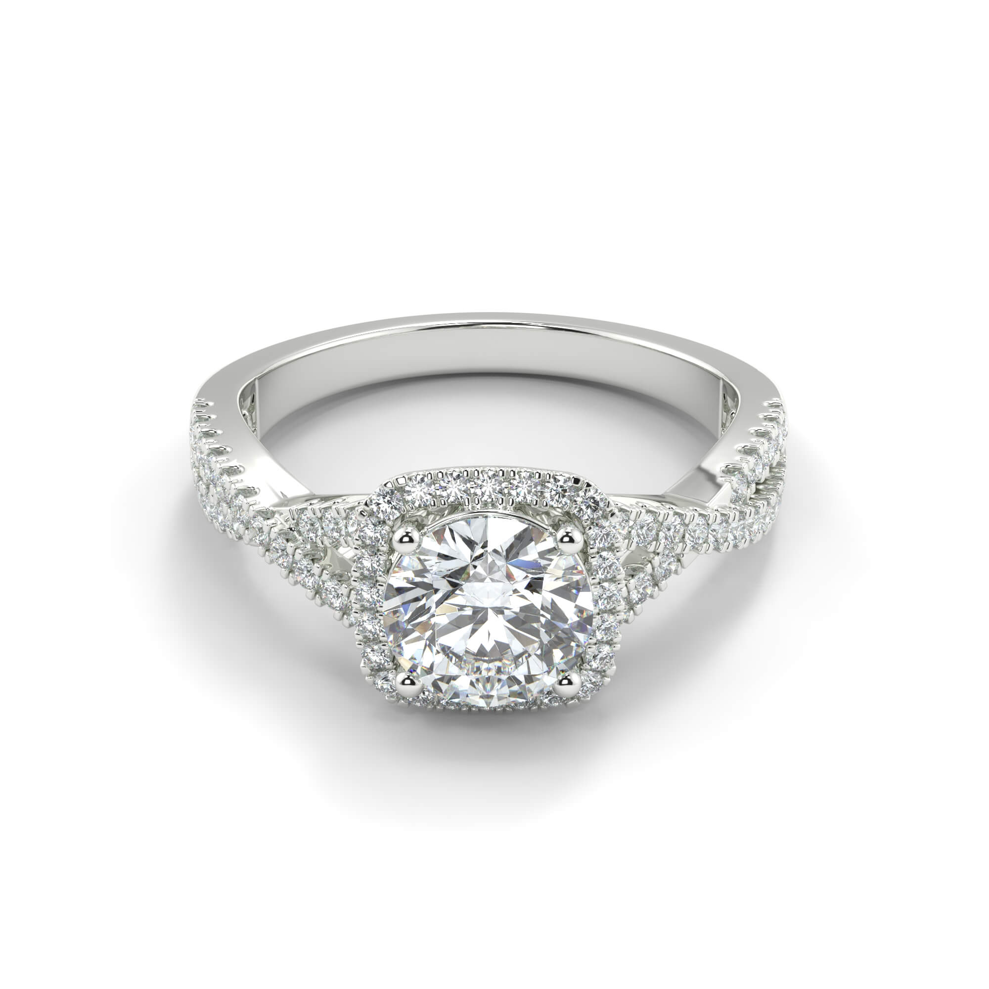 RG210105-RD-WHITE-ROUND-C Halo Diamond Ring