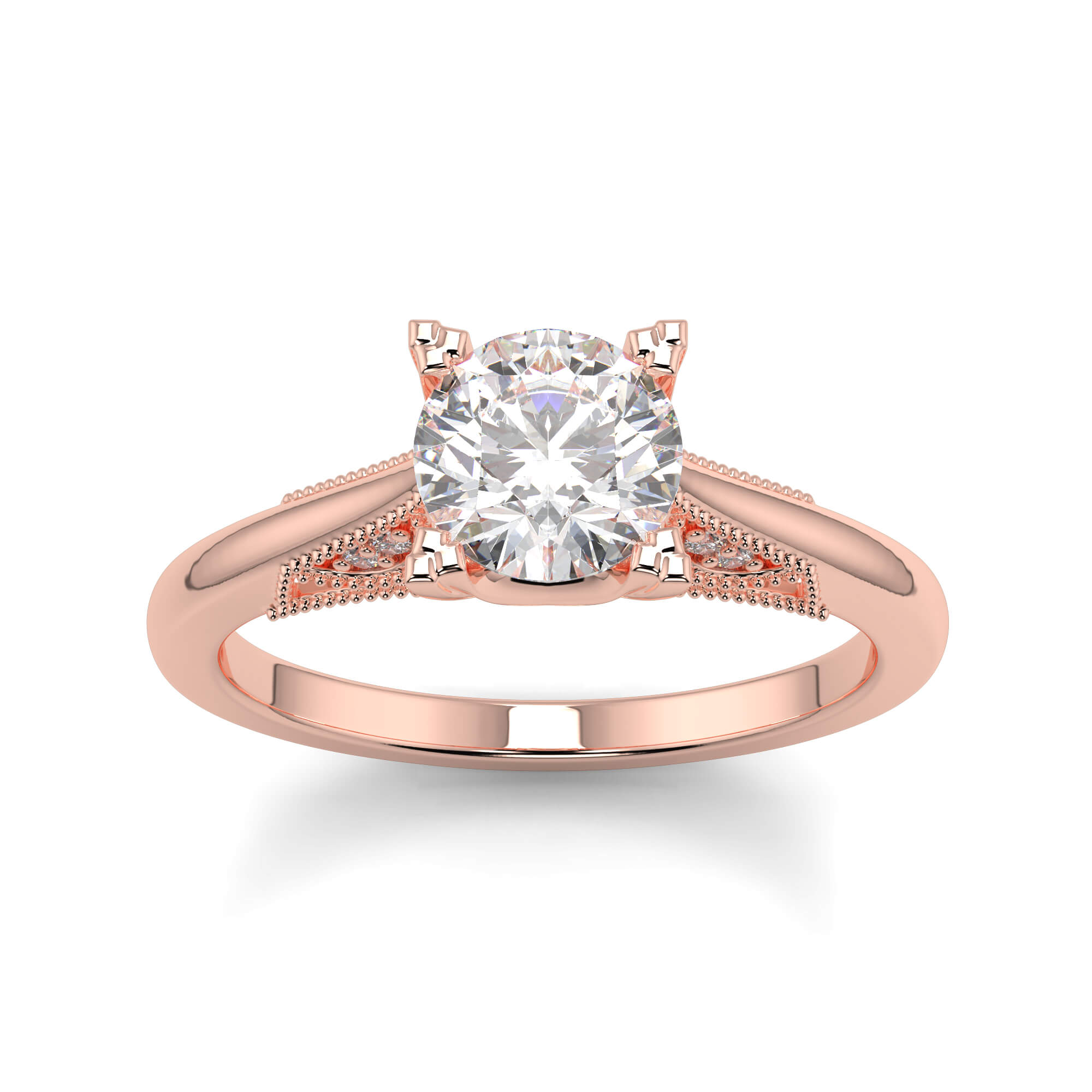 RG210127-RD-ROSE-ROUND-A Diamond Ring