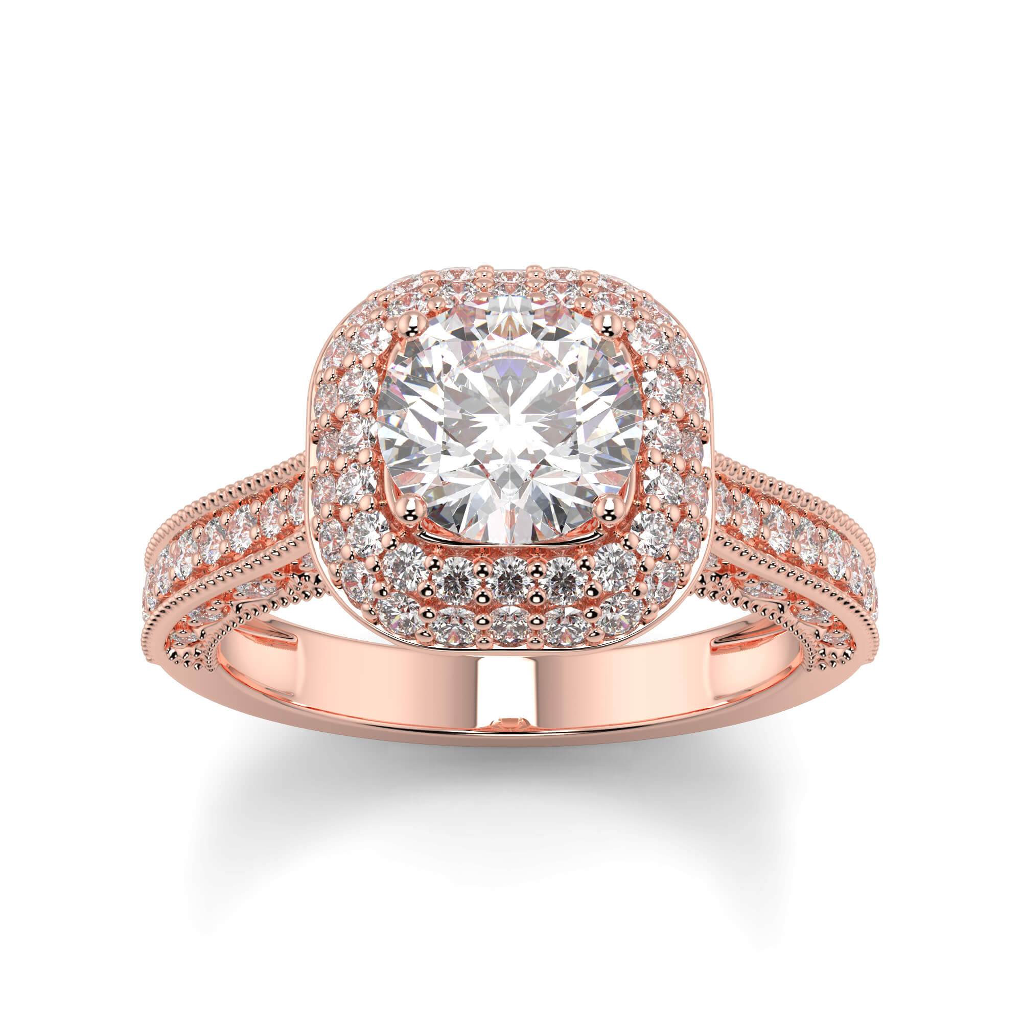 RG210133-RD-ROSE-ROUND-A Diamond Ring