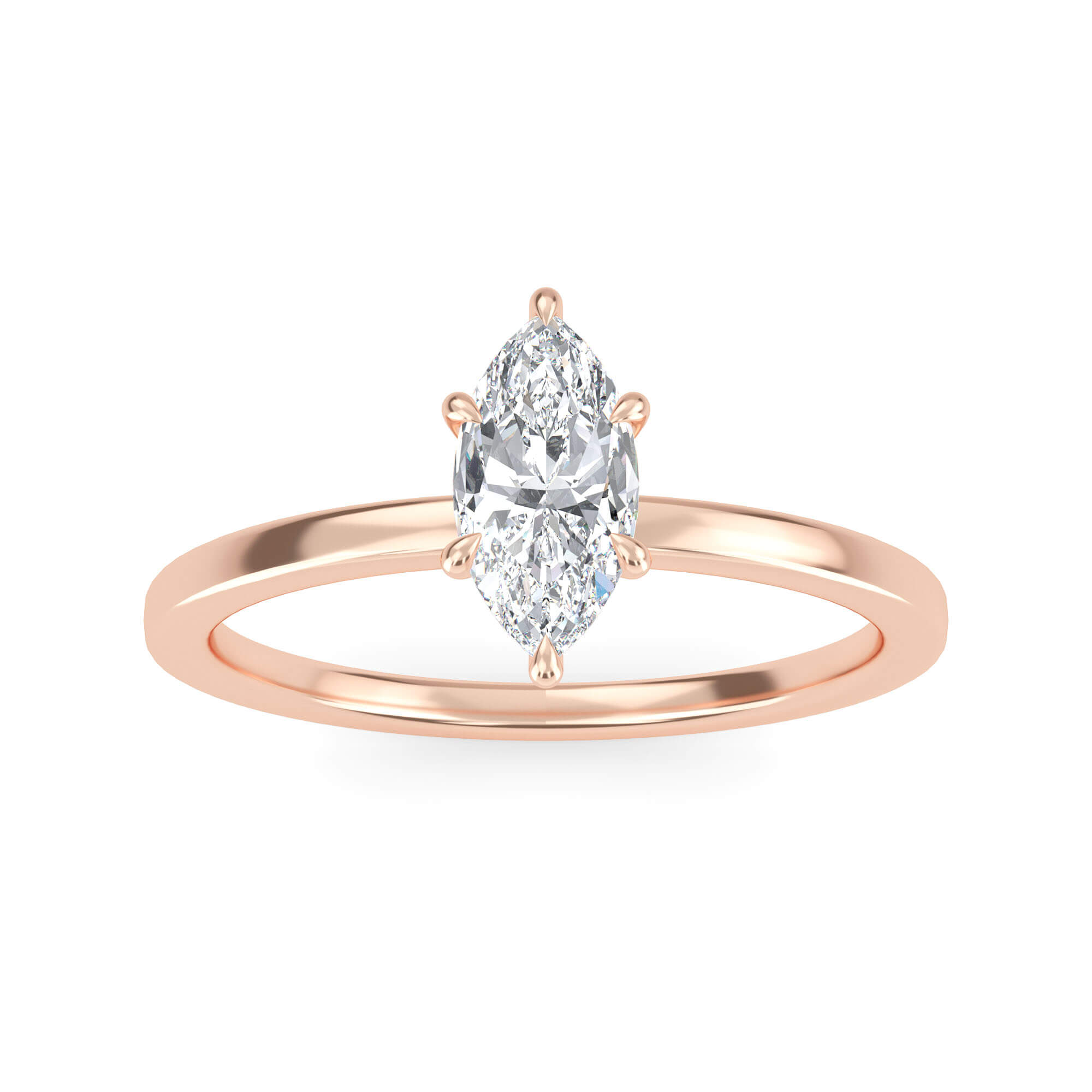 RG210165-MQ-ROSE-MARQUISE-A Marquise Cut Diamond Ring