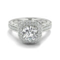 Side Stone Diamond Ring