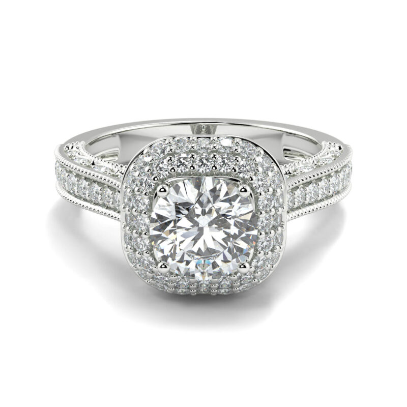 Side Stone Diamond Ring