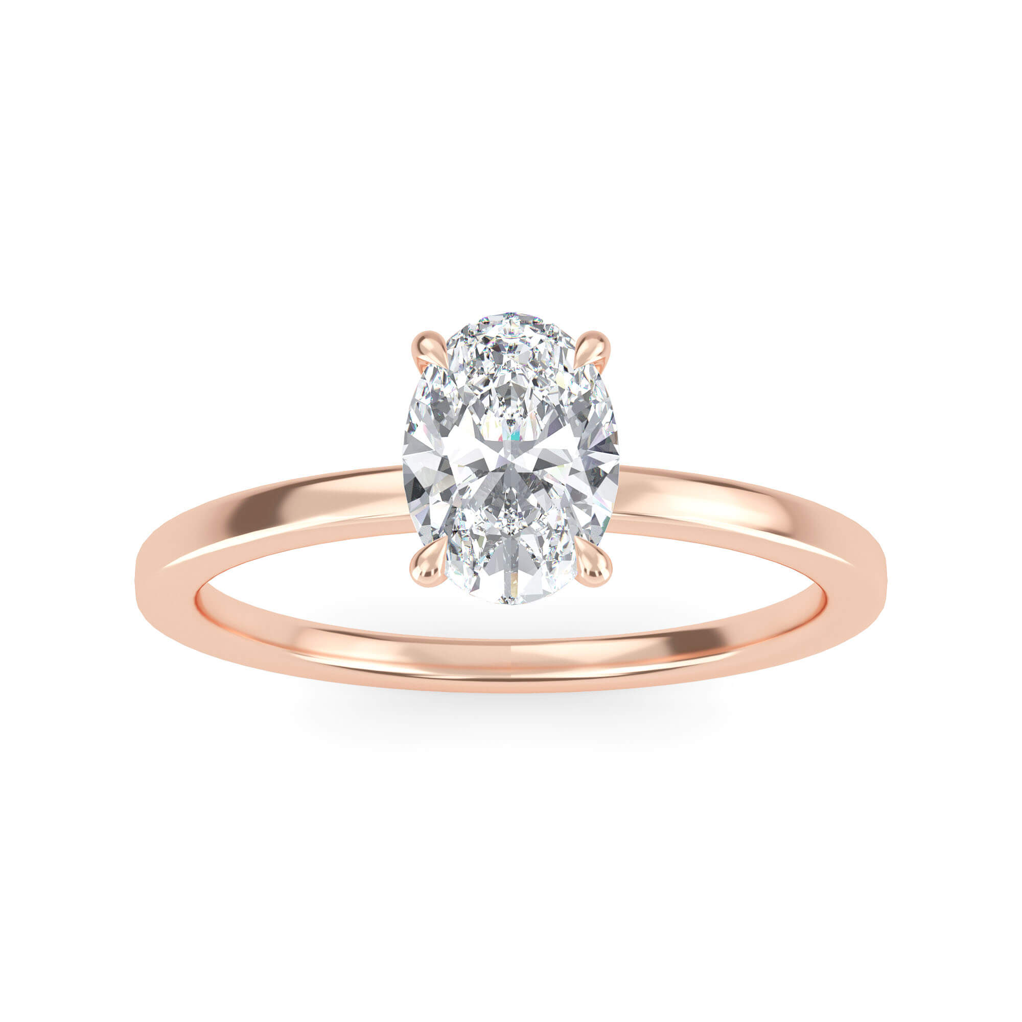 RG210165-OV-ROSE-OVAL-A Oval Diamond Ring
