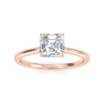 Asscher Cut Diamond Ring