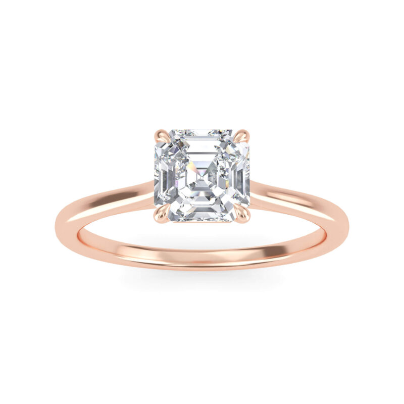 Asscher Cut Diamond Ring