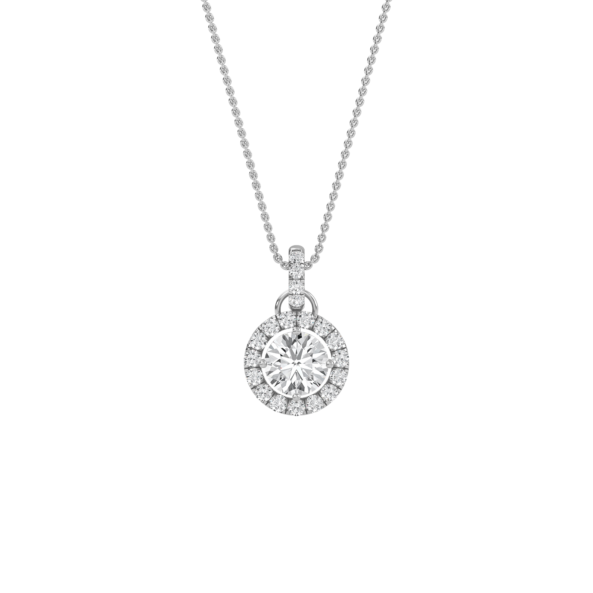 PD210027-RD-WHITE-ROUND-B Diamond Pendant