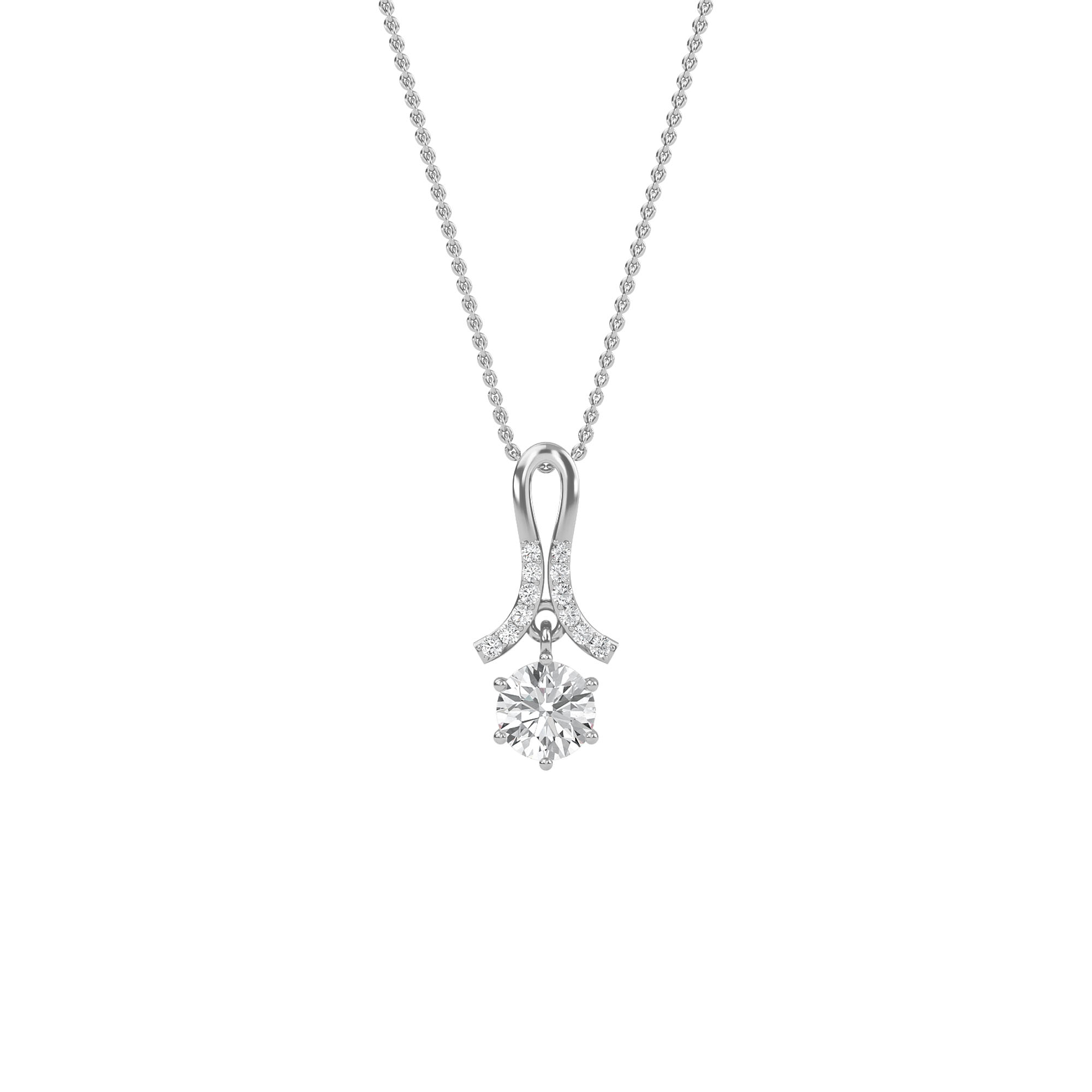 PD210052-RD-WHITE-ROUND-B Diamond Pendant
