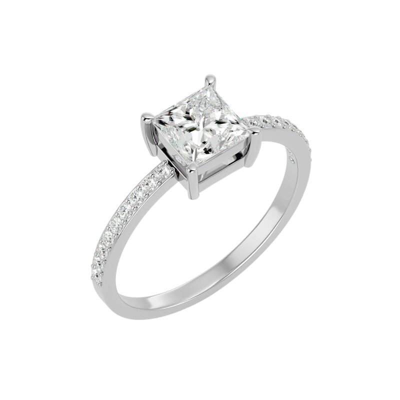 Side Stone Diamond Ring