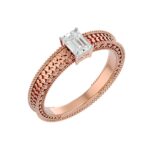 rose gold diamond ring